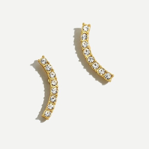 J. Crew Navy Mini-stone Climber Earrings